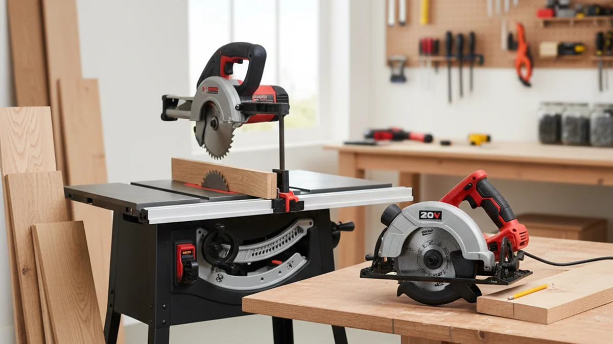 Table Saw Vs Circular Saw Ultimate Guide to Choose Right Tool