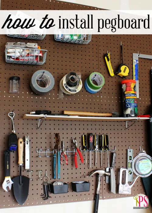 Garage pegboard title