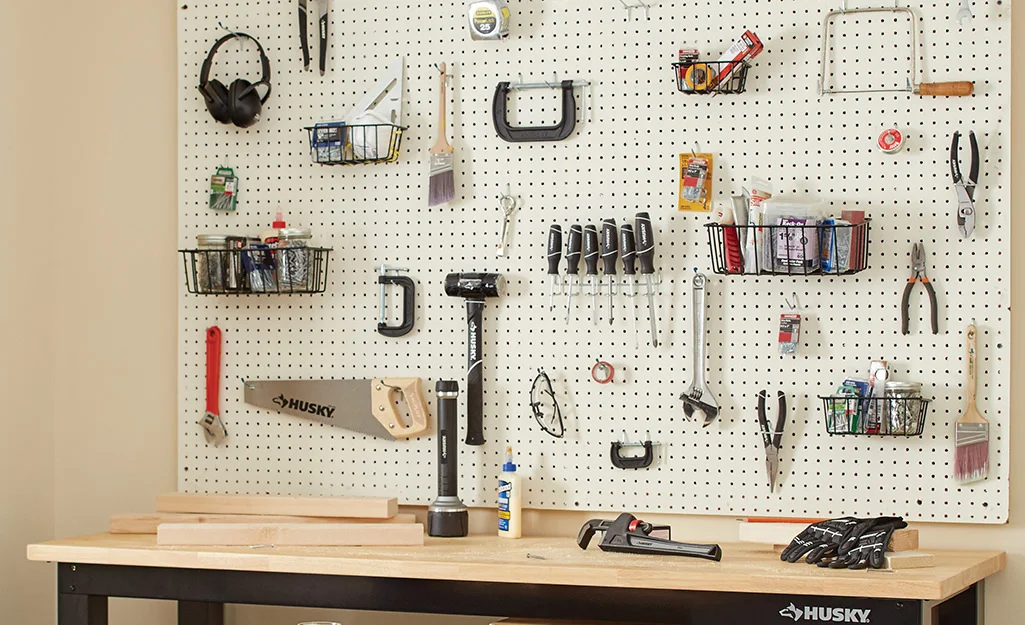 How to organize tools on a pegboard 2022 step 3