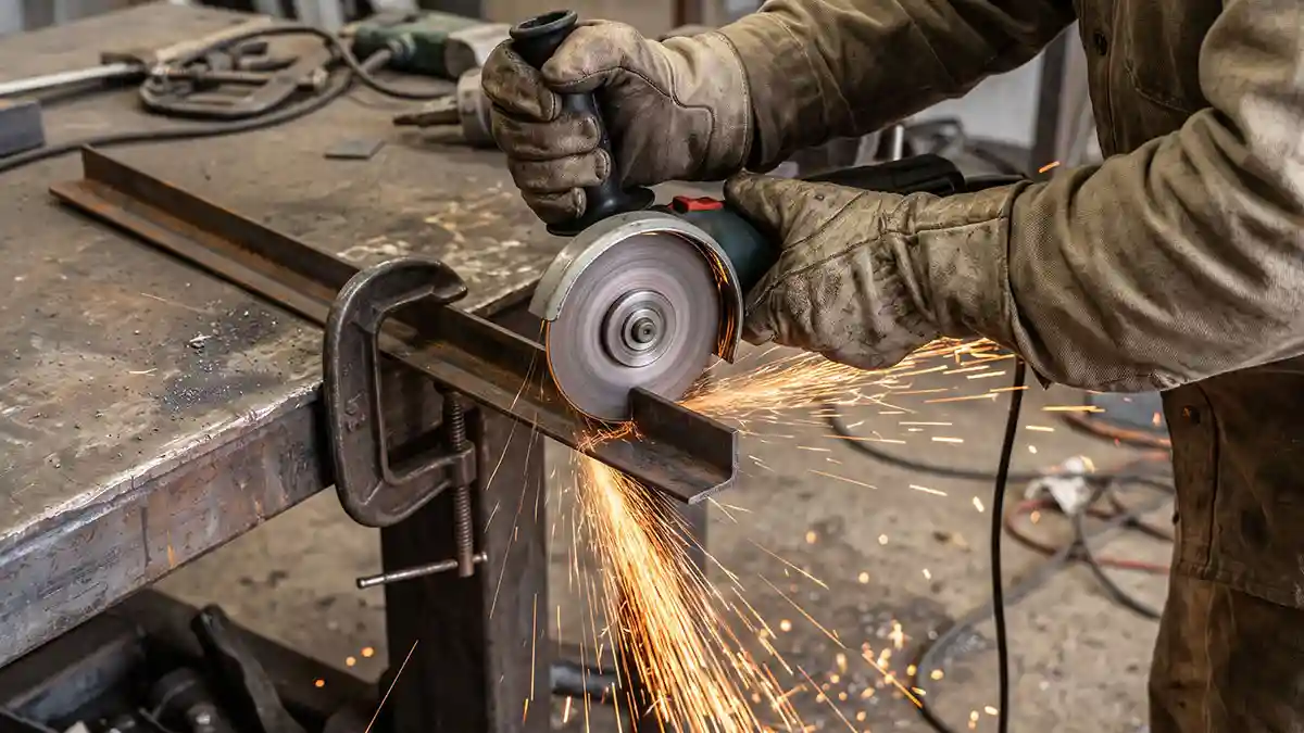 how to cut metal with an angle grinder