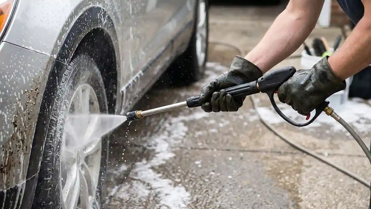 how to wash car with pressure washer