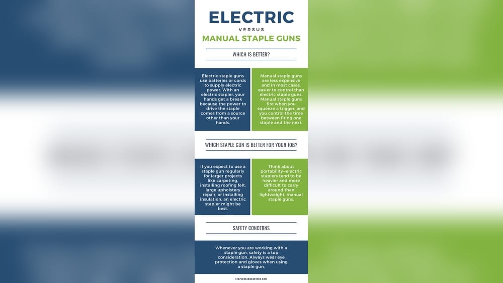 Electric Vs Manual Staple Gun