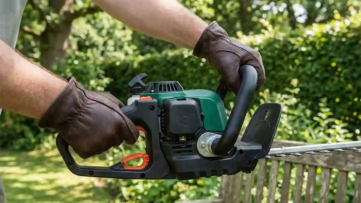how to adjust hedge trimmer handle