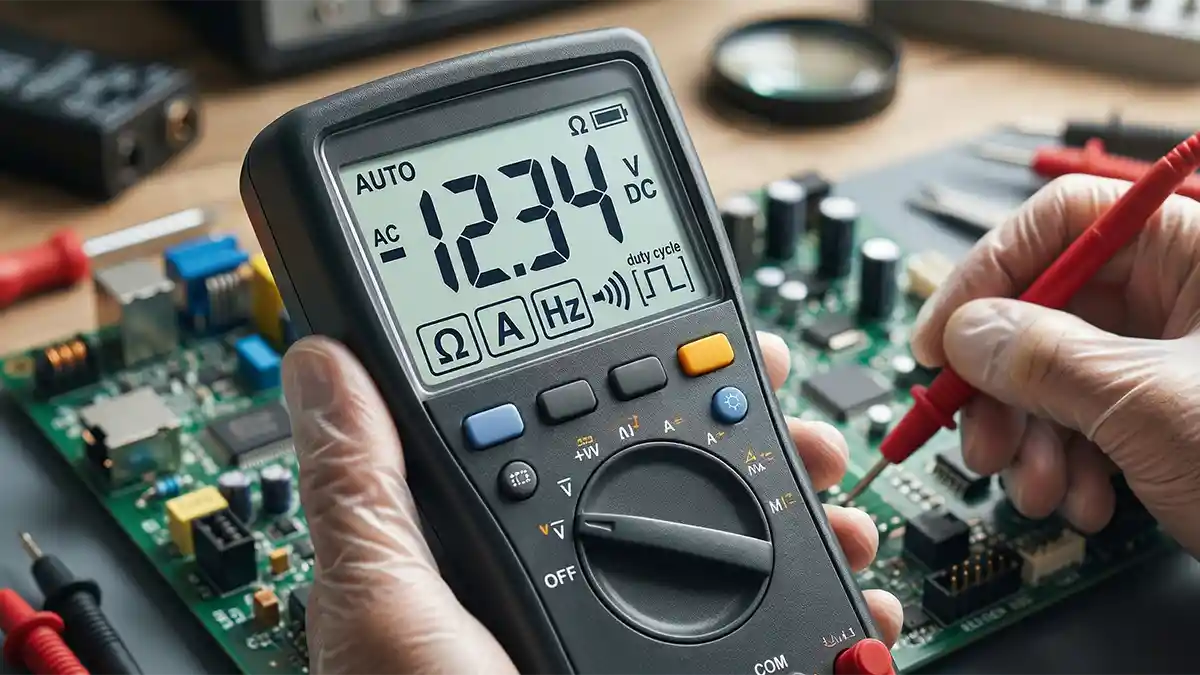how to read multimeter display