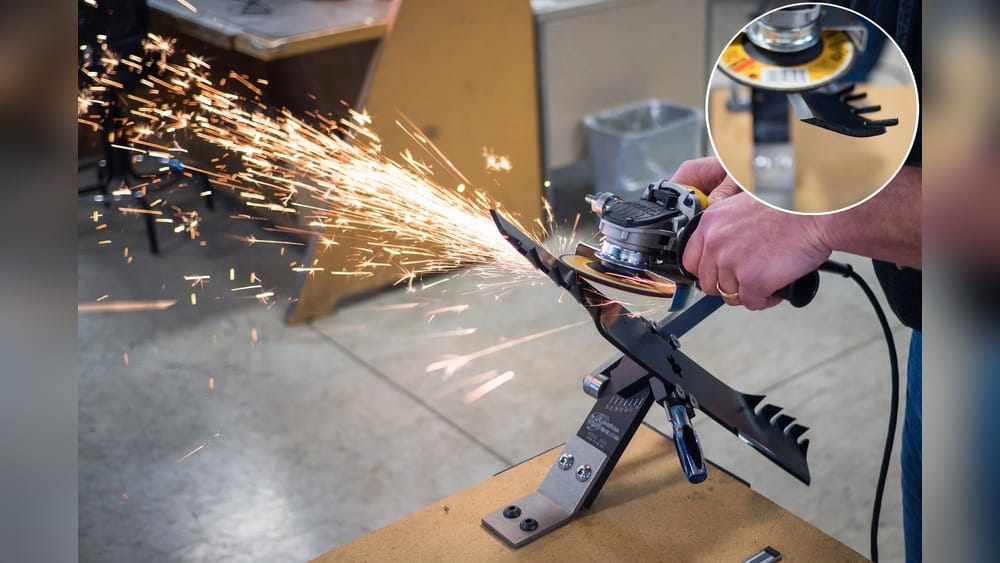 How To Sharpen A Lawn Mower Blade With A Grinder