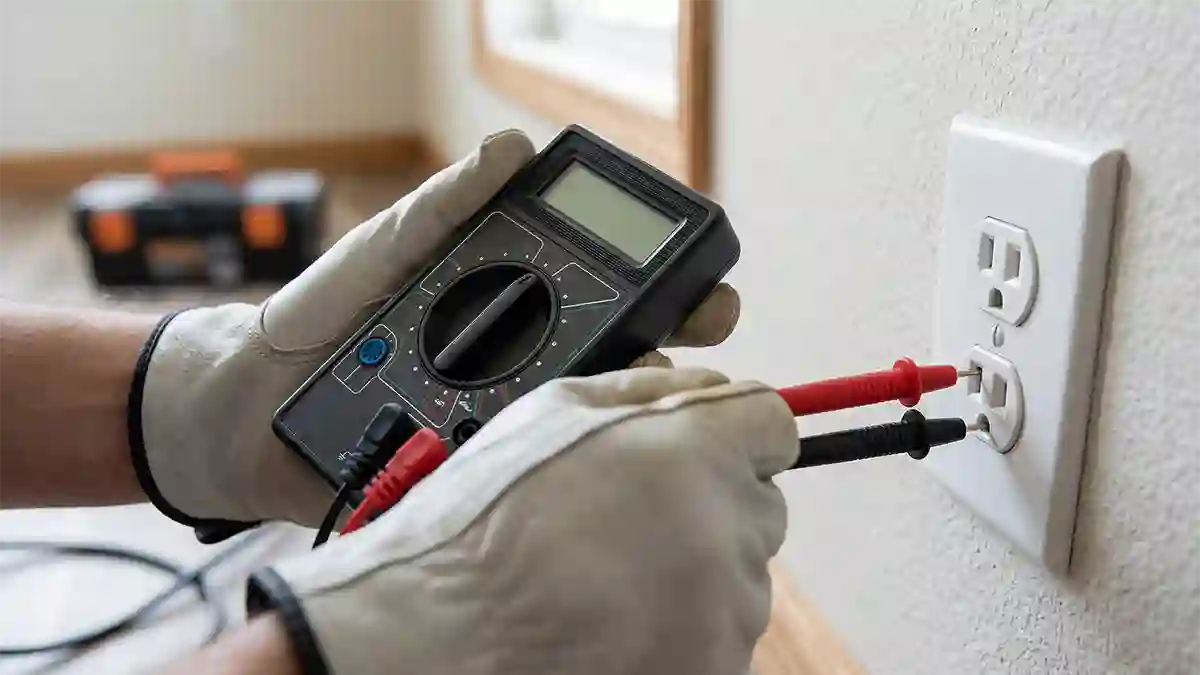 how to test outlet with multimeter
