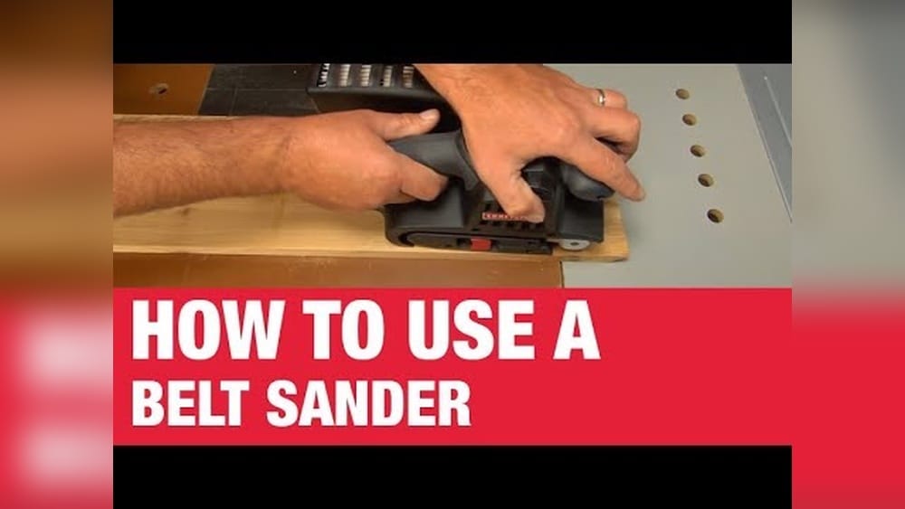How to use a belt sander step by step guide for beginners