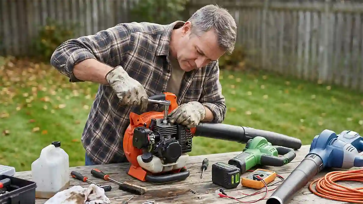 leaf blower wont start fix