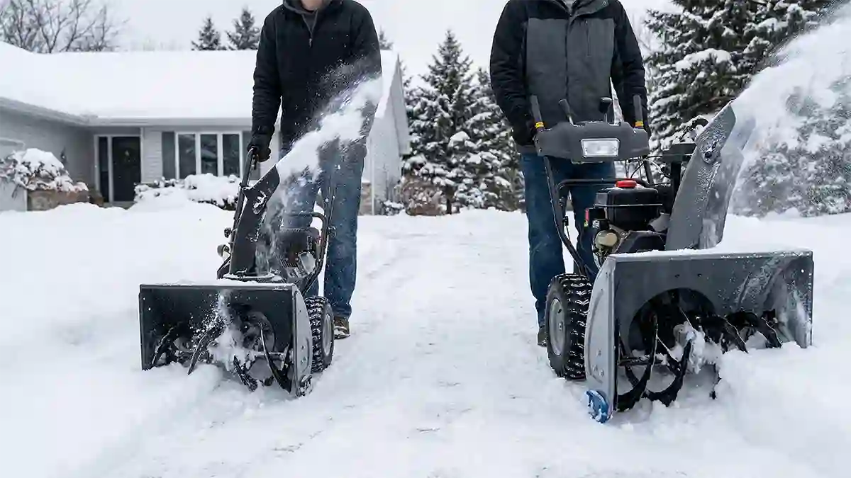 single stage vs two stage snowblower