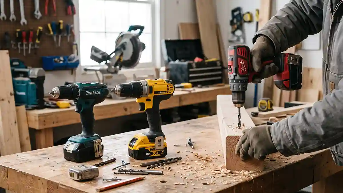 Milwaukee vs DeWalt vs Makita drill