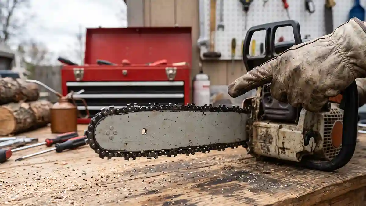chainsaw chain direction guide