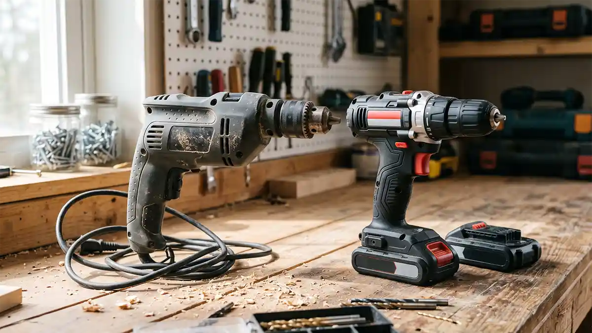 corded vs cordless drill