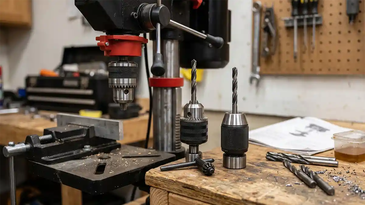 drill press key chuck vs keyless