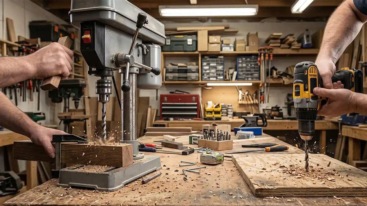drill press vs hand drill