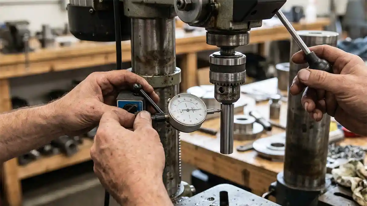 drill press wobble fix