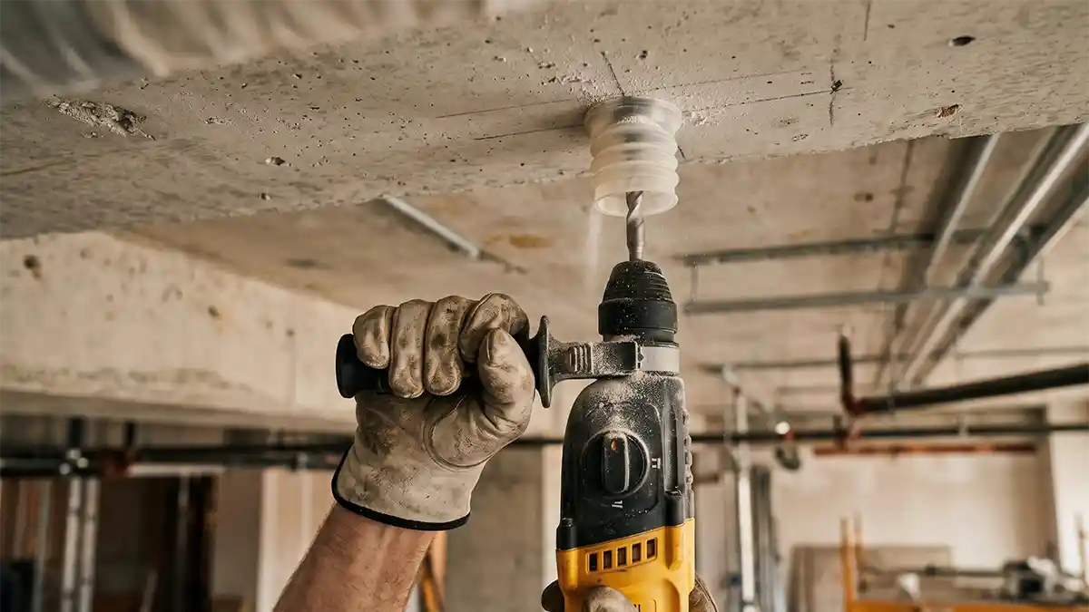 drilling upside down overhead