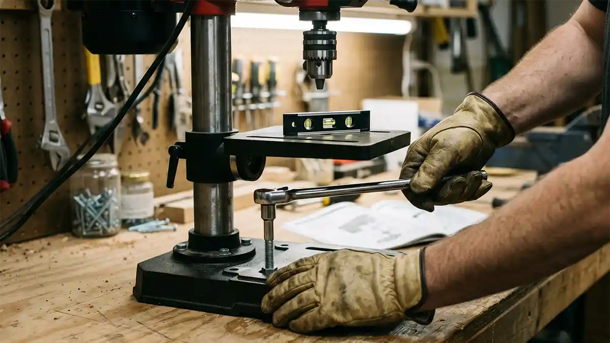 how to install drill press