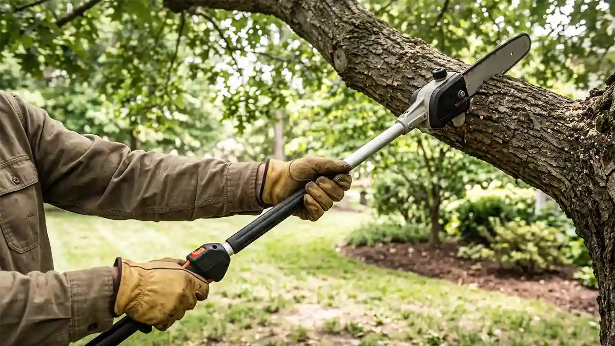how to use pole saw safely