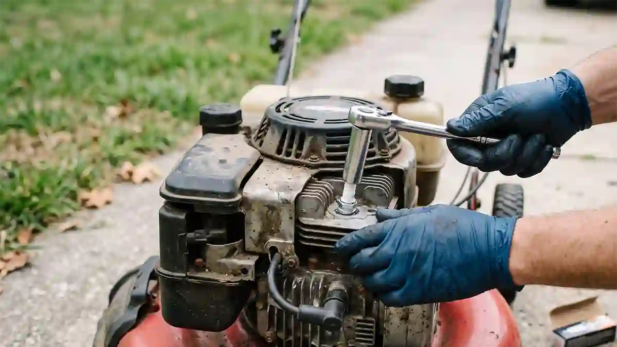 lawn mower spark plug replacement