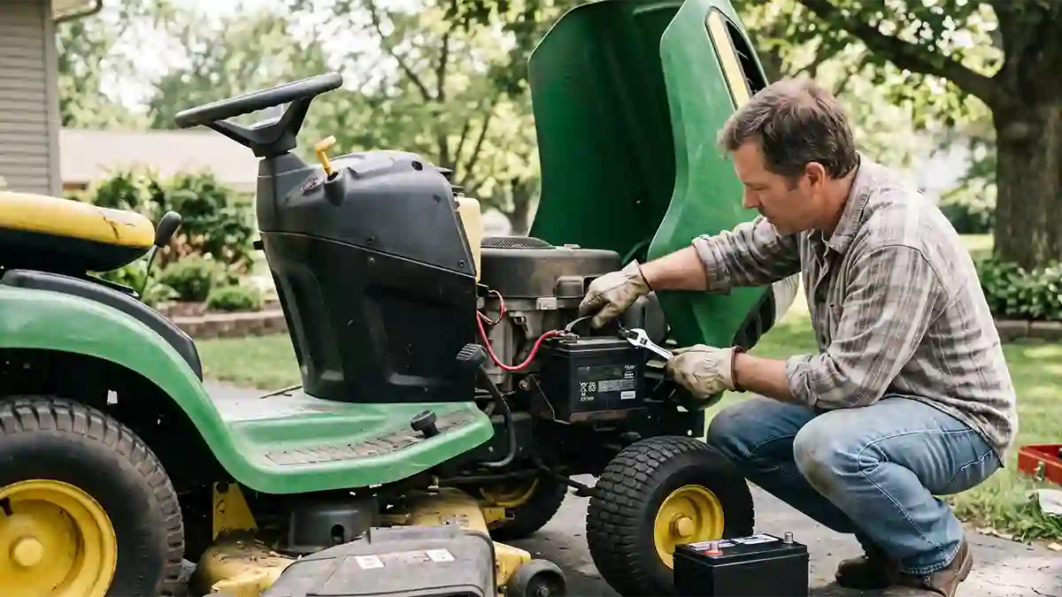 riding mower battery replacement