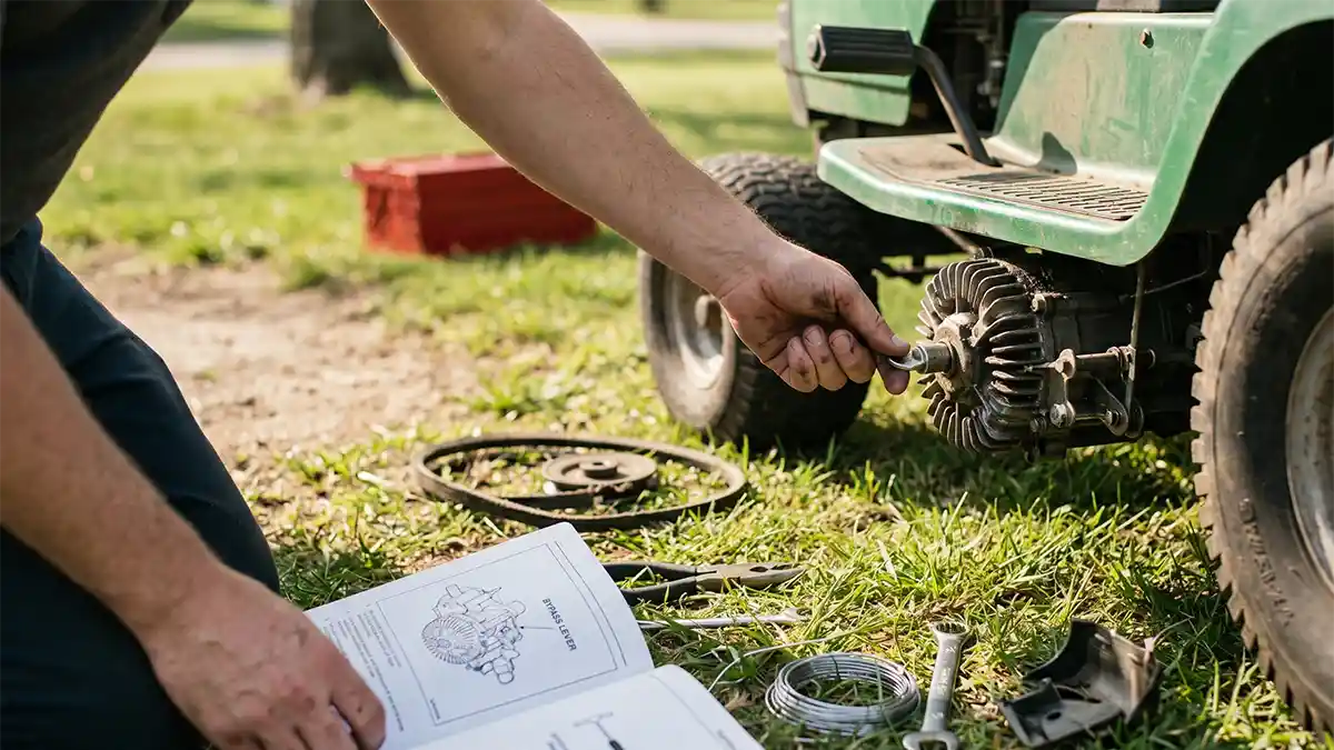 riding mower wont move fix