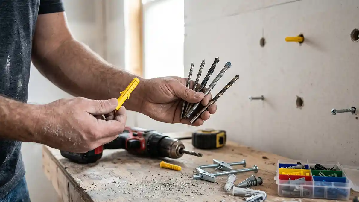 what size drill bit for wall anchor