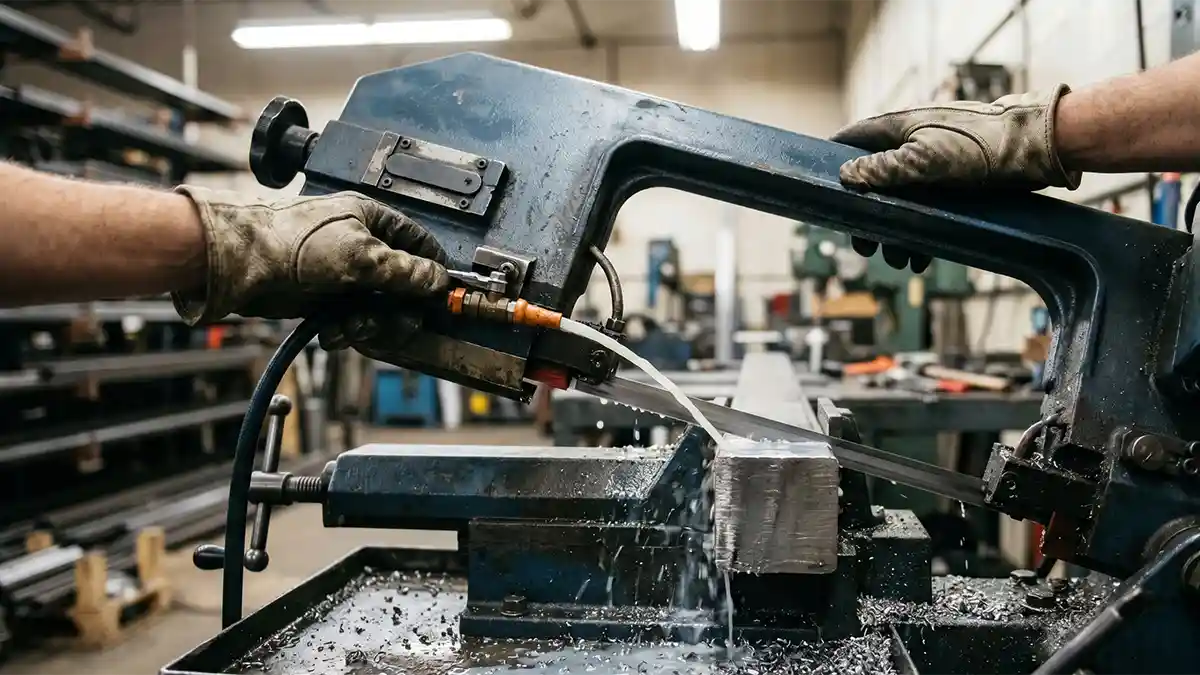 how to cut metal with a band saw